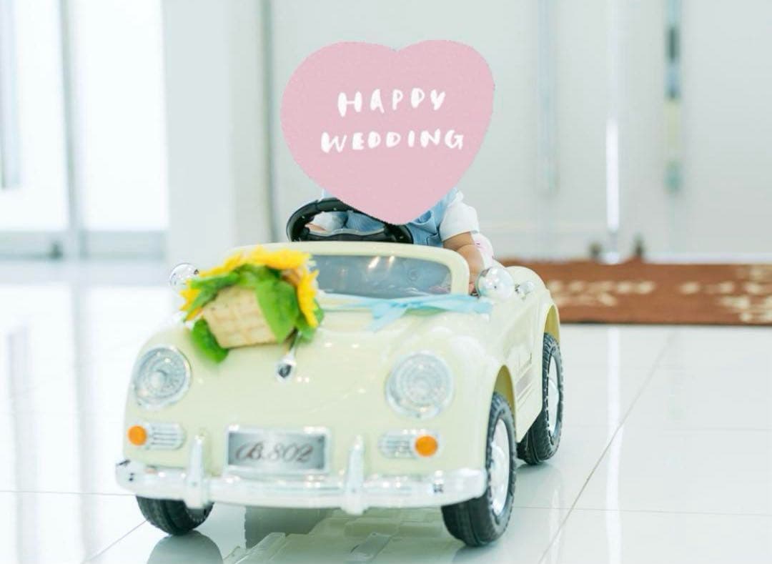 直接引き渡し限定　電動乗用ラジコン　ドイツオールドタイプ 結婚式 ウエディング