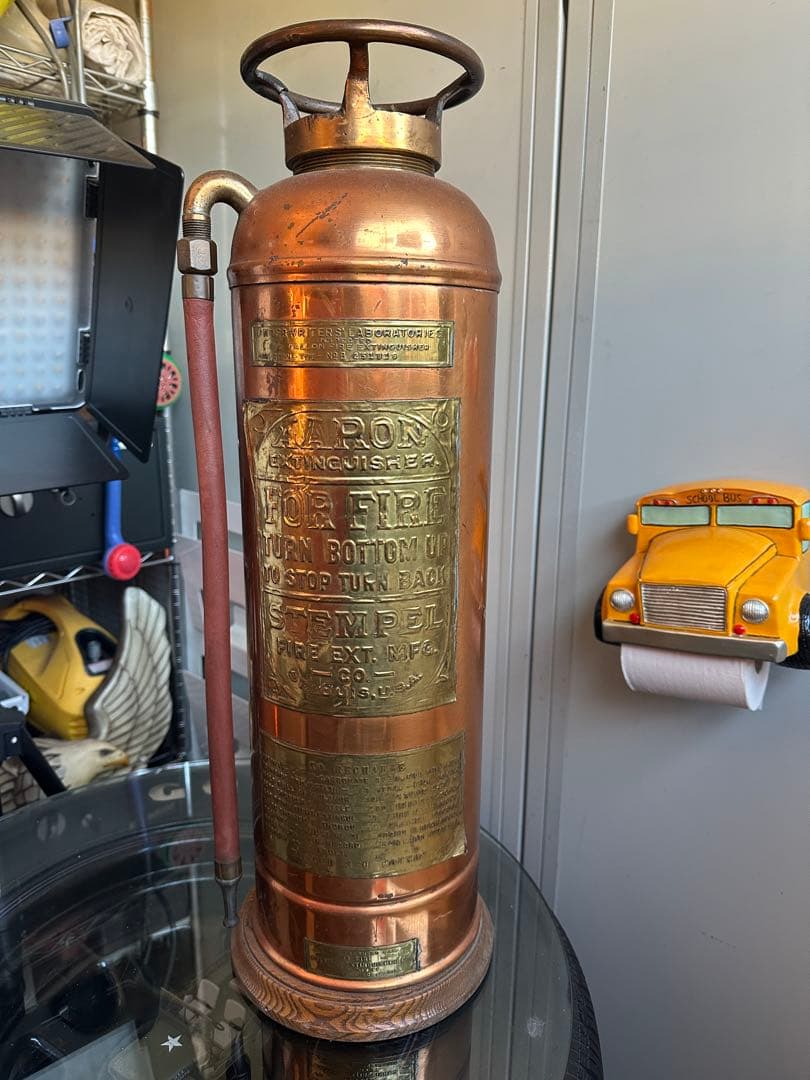 消火器‼️ヴィンテージ‼️銅製‼️MADE IN USA‼️アメリカ製‼️