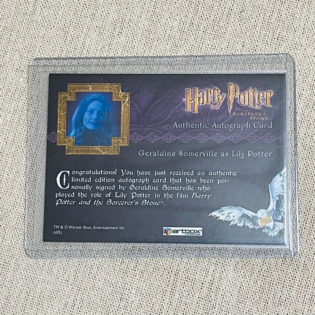 ハリーポッターと賢者の石　リリー・ポッター　サインカード