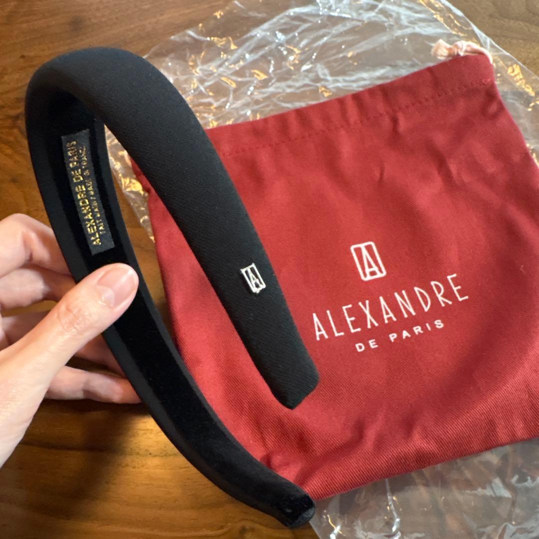 新品未使用　アレクサンドルドゥパリ　カチューシャ　ブラック