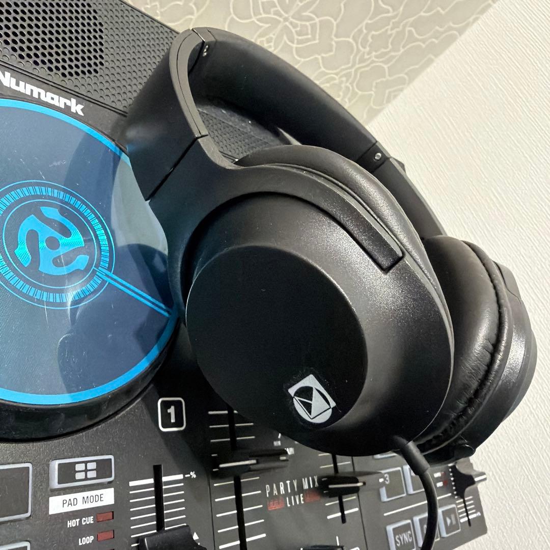 Numark party mix live スタンド　ヘッドホンセット