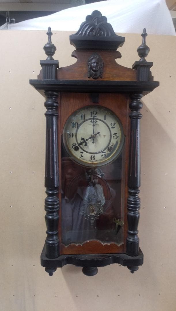 古い柱時計    ⑬