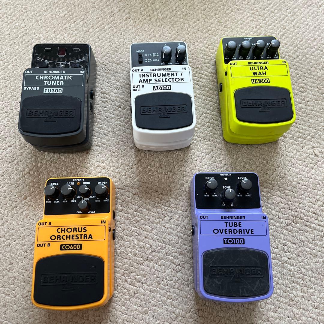Behringer ギターエフェクターセット　9＋1個