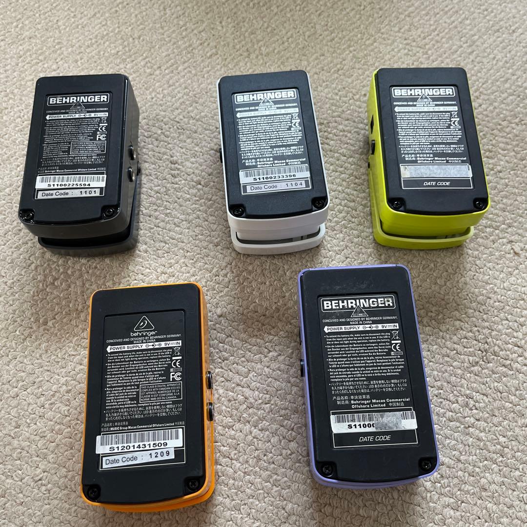 Behringer ギターエフェクターセット　9＋1個