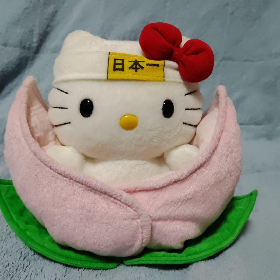 ハローキティ 桃の花 ぬいぐるみ
