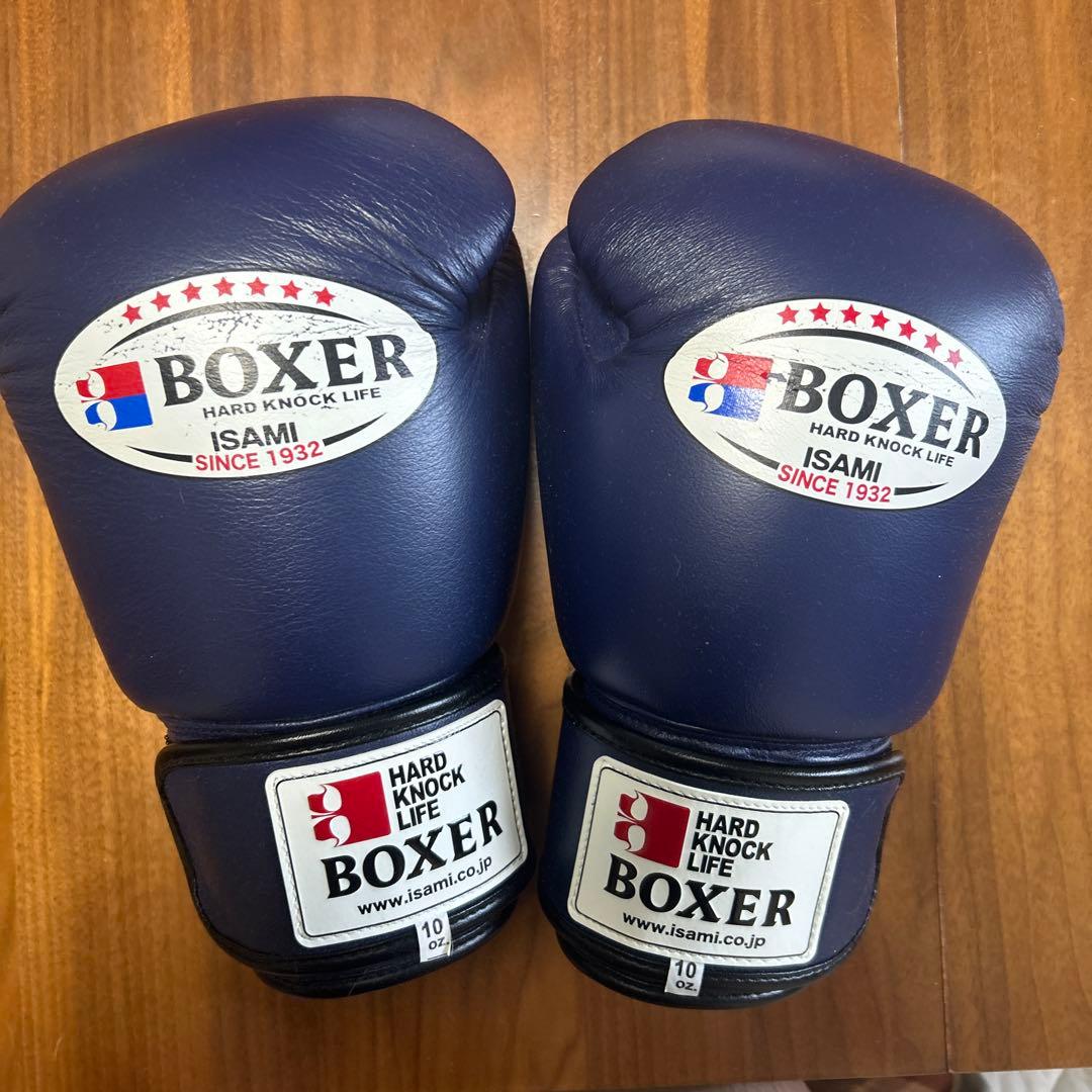 ISAMI BOXER ボクシンググローブ 10oz ネイビー