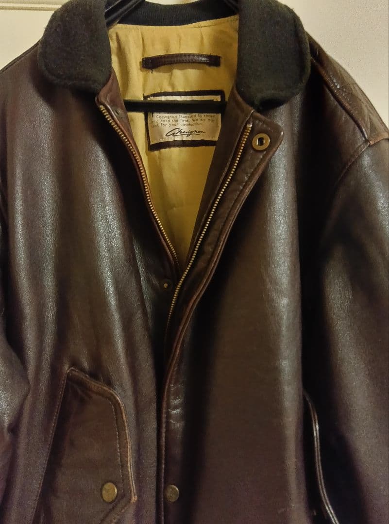 CHEVIGNON 革ジャン希少 シェビニオン　ボンバージャケット
