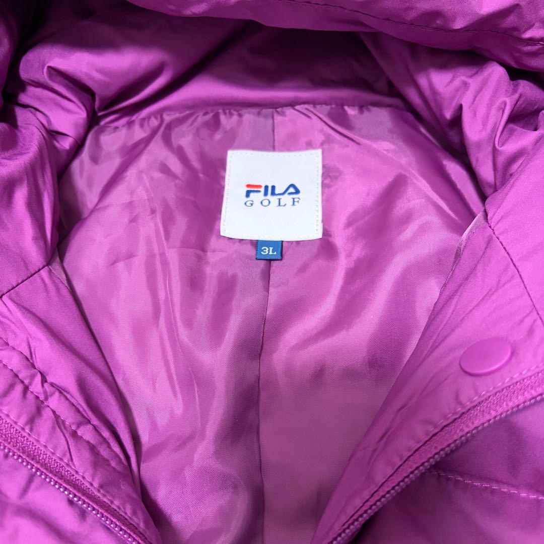 【新品・未使用】FILA GOLF プレミアム ダウンコート　3L 紫