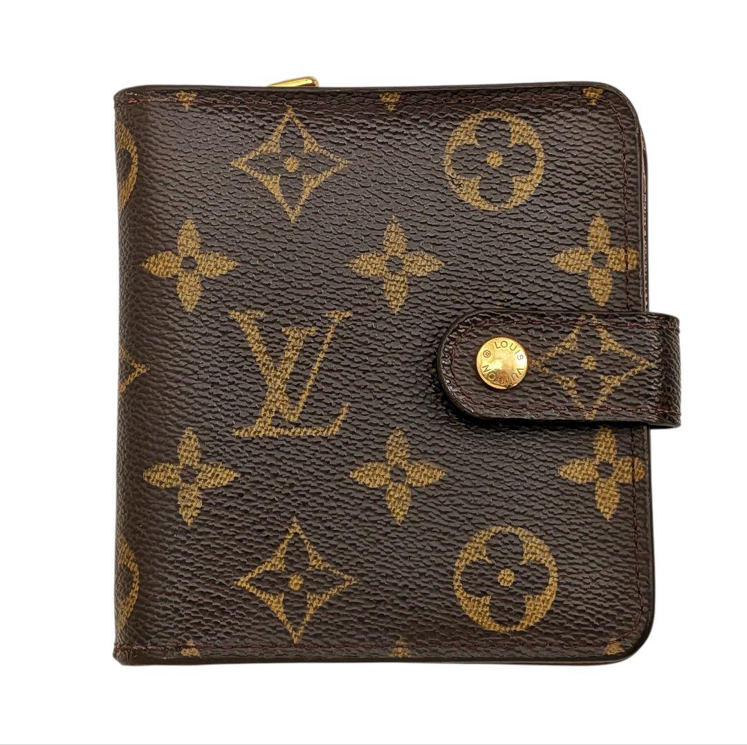 美品 ルイヴィトン モノグラム コンパクトジップ 956