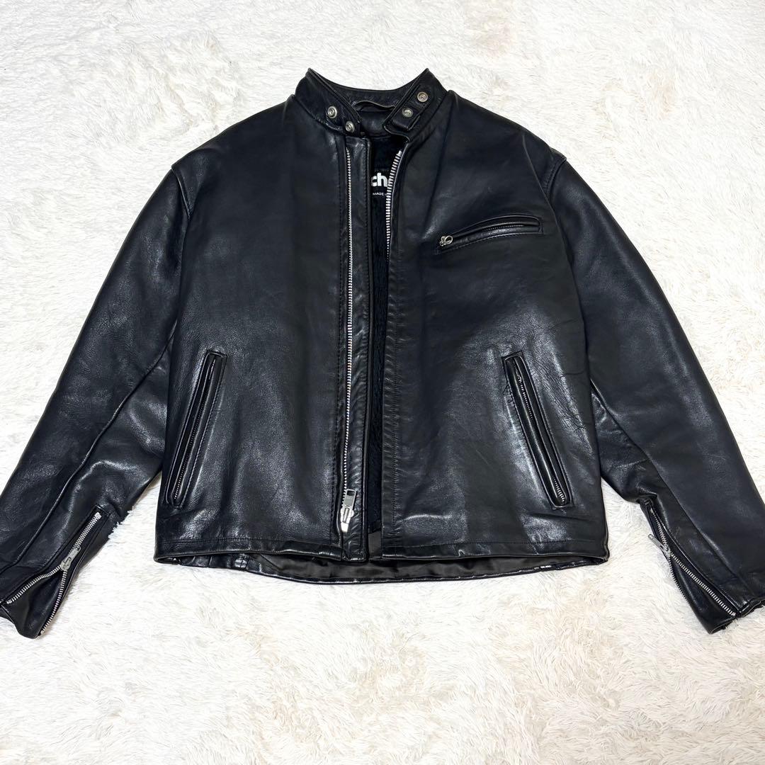 美品‼️schott641 42インチシングルライダース　インナーボア付