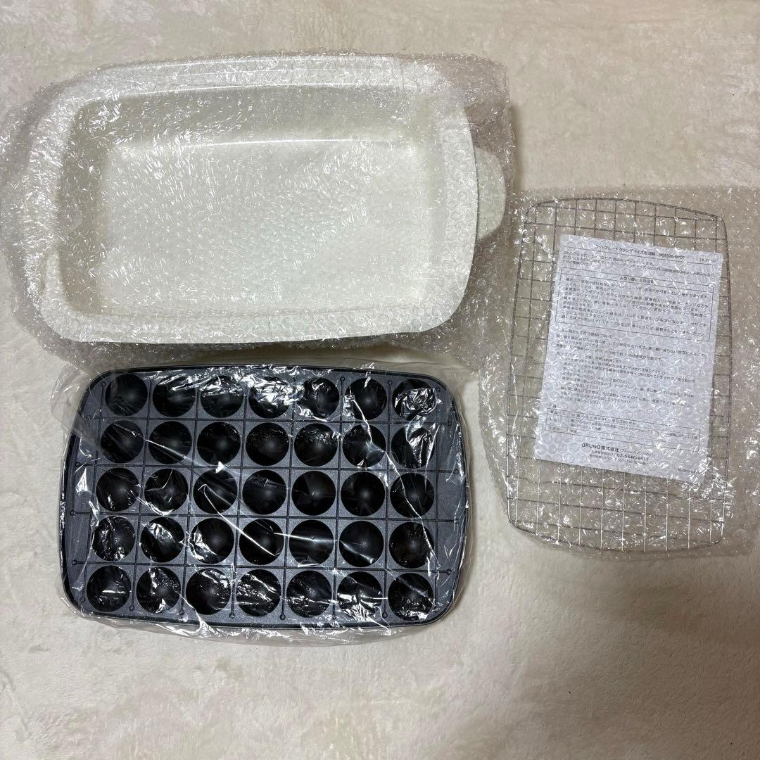 ほぼ未使用　BRUNOホットプレートグランデサイズ 深鍋セット BOE026 赤