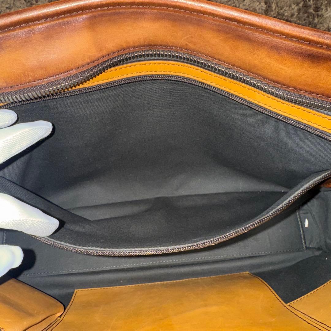 ベルルッティ(berluti)ブラウンレザー ビジネスバッグ