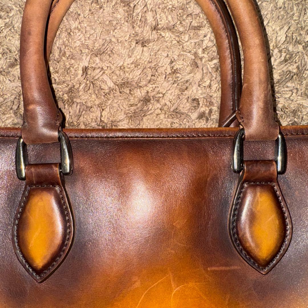 ベルルッティ(berluti)ブラウンレザー ビジネスバッグ