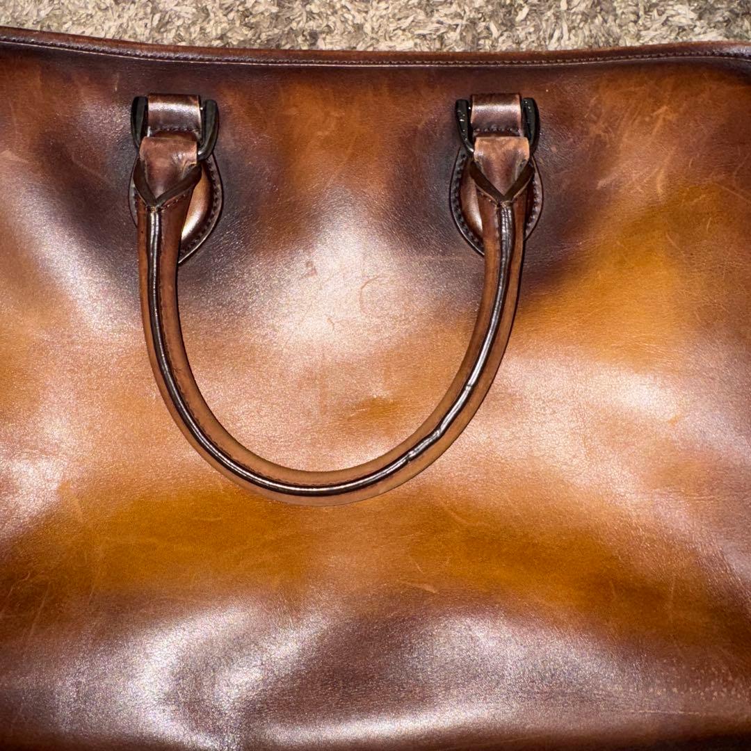 ベルルッティ(berluti)ブラウンレザー ビジネスバッグ