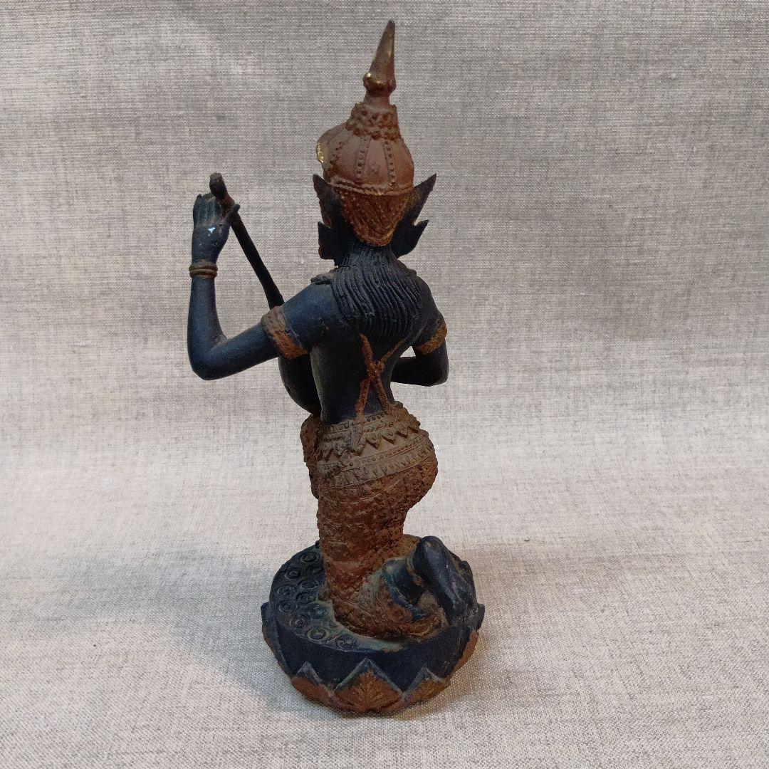 即発送タイ 天部(てんぶ）仏像 ブロンズ アジア伝統女性像 彫刻 約20cm