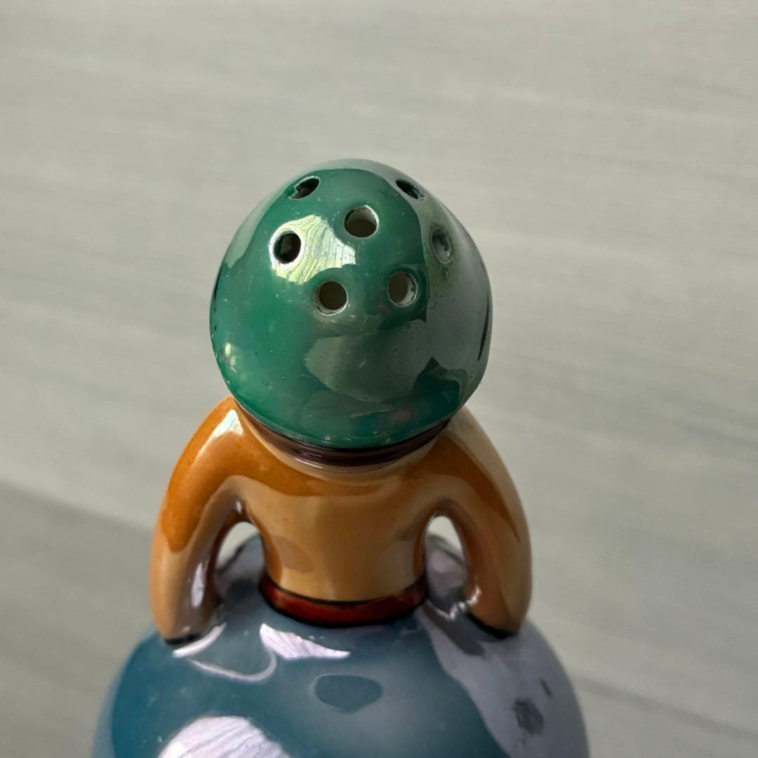 オールドノリタケ　アールデコ調デコレディーのパウダーシェーカー　置物　インテリア