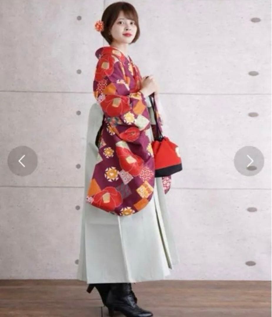 ウタタネ　utatane 2尺袖着物 袴 2点セット