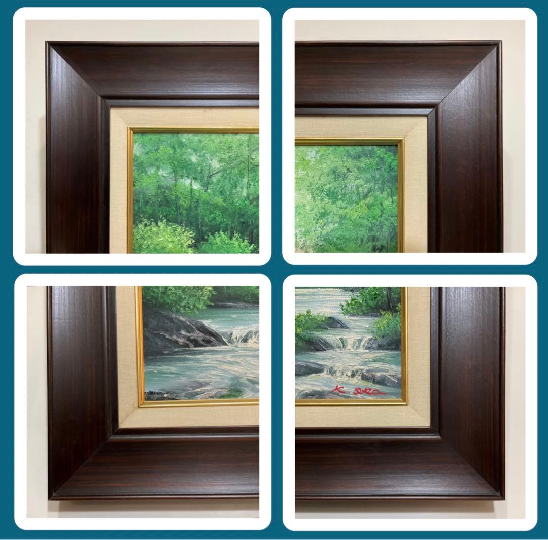 専用・絵画・額縁・油絵・岡 恵一・奧入瀬・F 4号・美術品・インテリア・雑貨