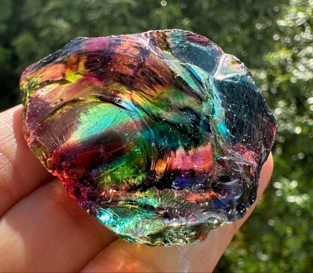 一点物レインボーアンダラクリスタル　西ジャワ島　マルチカラー　ヒーリング