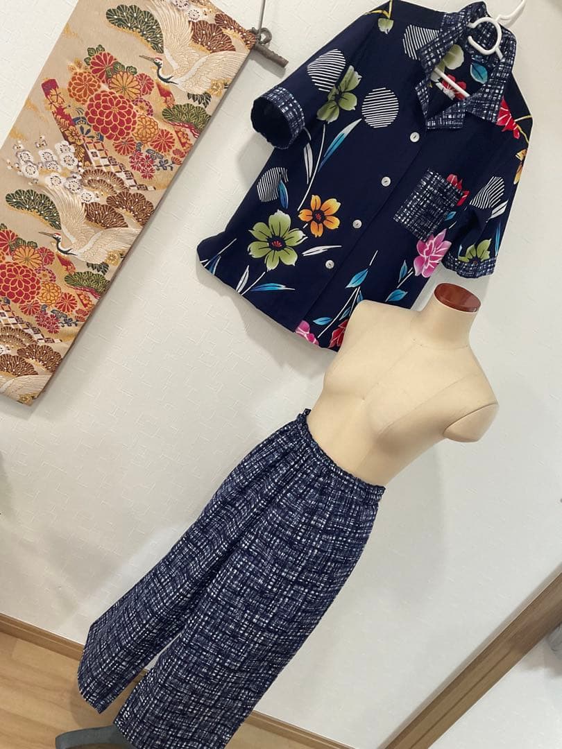 あんずちゃん♥︎専用❣️ 浴衣反物から甘辛セットアップ❣️