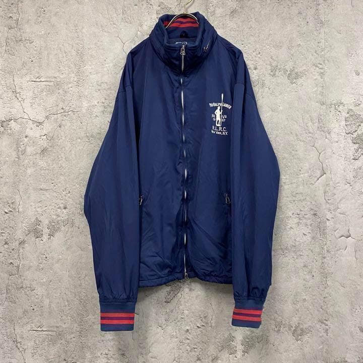 レアデザイン US古着○ポロバイラルフローレン スウィングトップ メンズ2XL