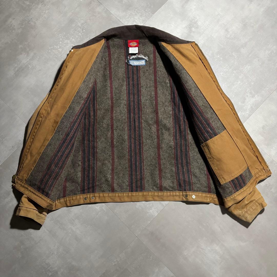 90s- Dickies ディッキーズ　デトロイトジャケット　キャメル　フェード