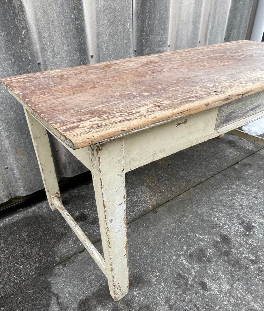 アンティーク/フランス/古材/ダイニングテーブル/センターテーブル/机/店舗什器