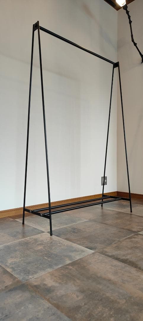 アイアン ハンガーラック 下段２本 店舗什器 コートスタンド 分解 スチール