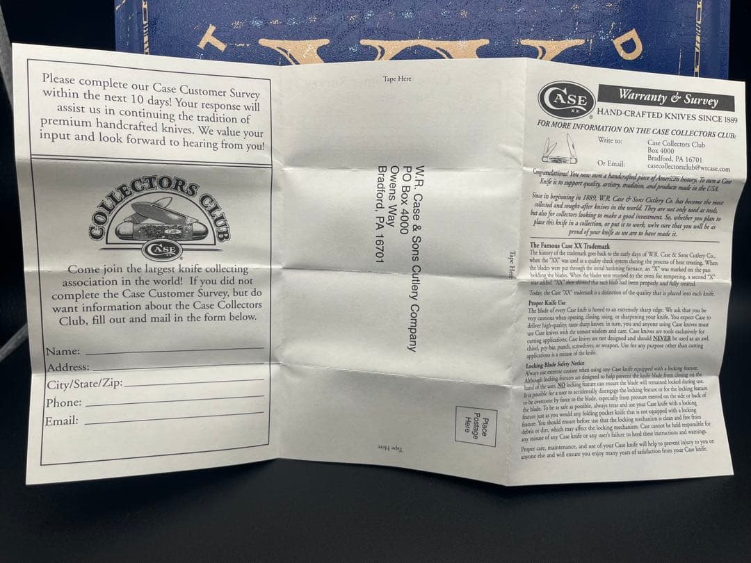 W.R. Case XX スタッグナイフ 缶・シース付