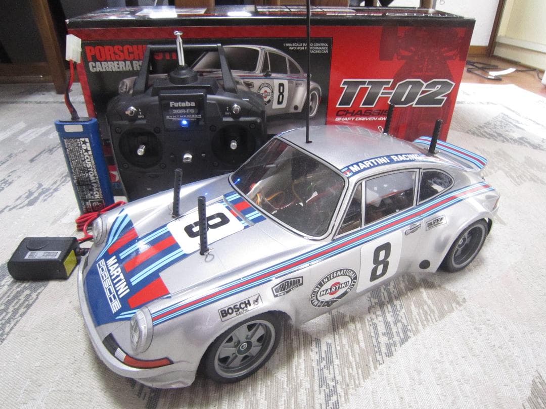 即走行 フルセット 1/10 タミヤ ポルシェ 911 カレラRSR TT02
