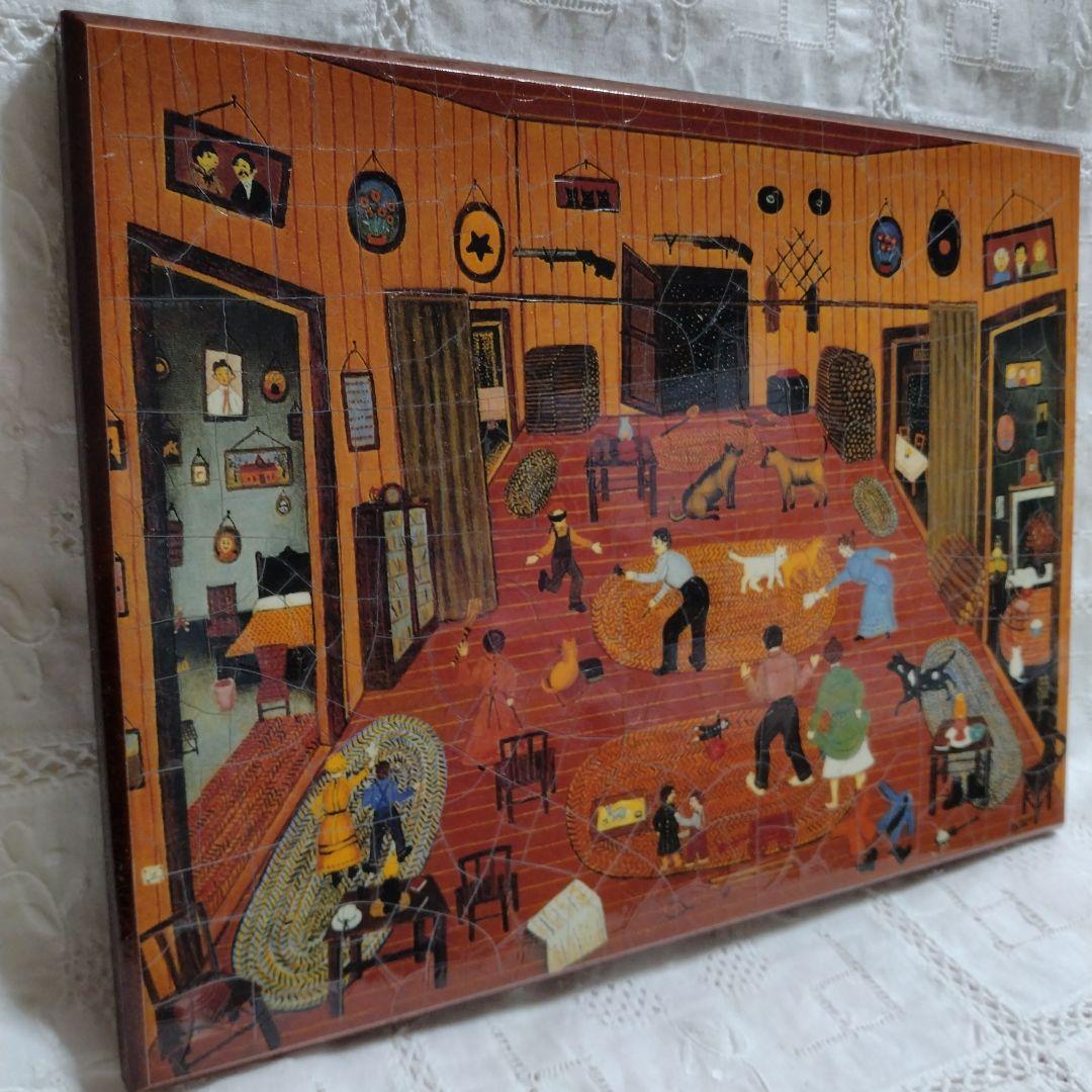 木製　マティー・ルー・オケリー　壁飾り　壁絵　絵