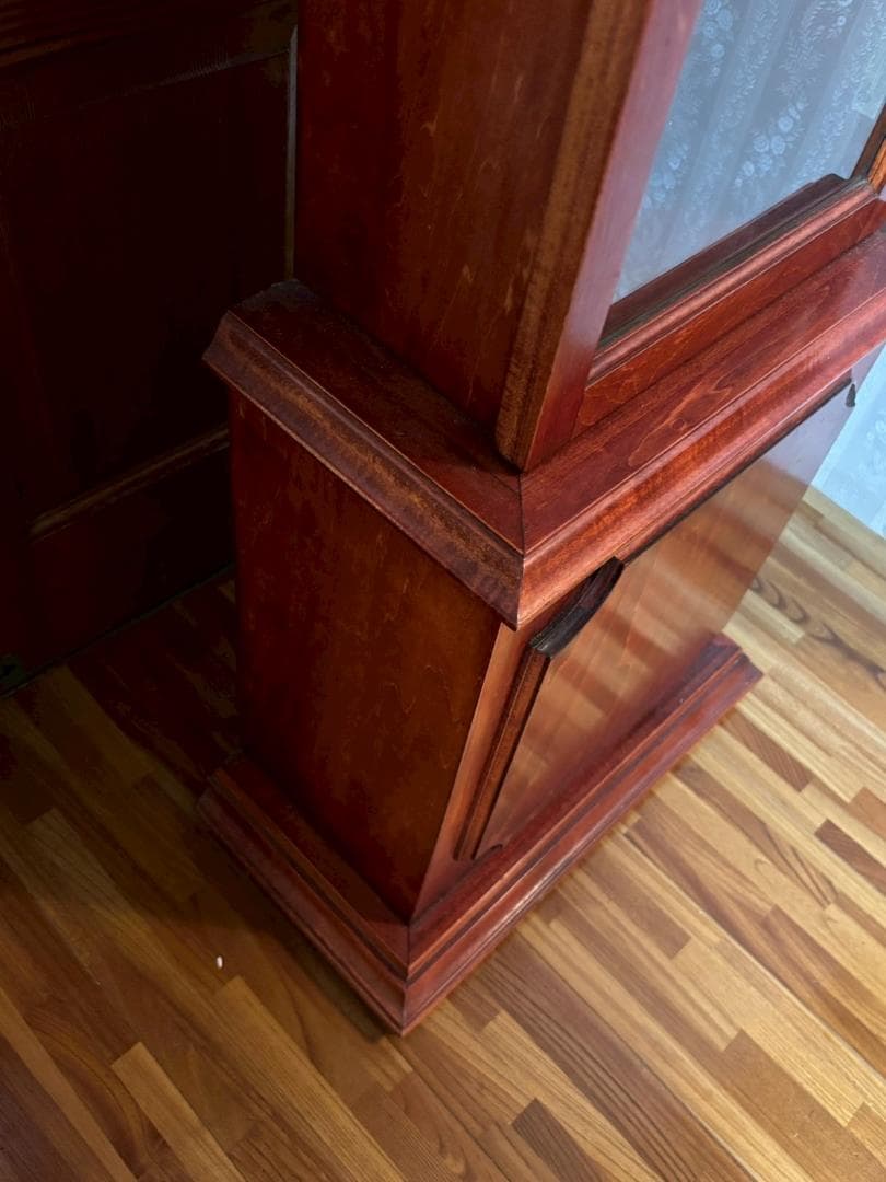 柱時計　振り子時計　Tempus Fugit　ホールクロック　アンティーク