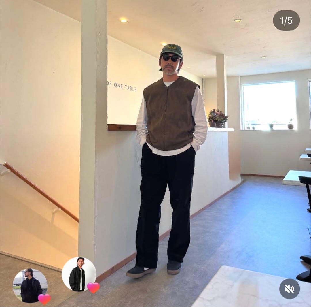 【限定品】KAJA REALISTIC SUEDE VEST OVY