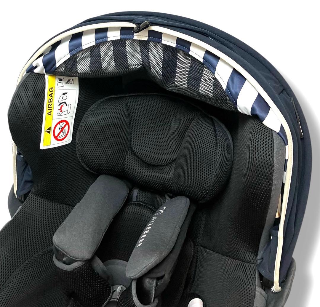 美品 送料無料 エールベベ クルットi エアーメッシュ フィールネイビー