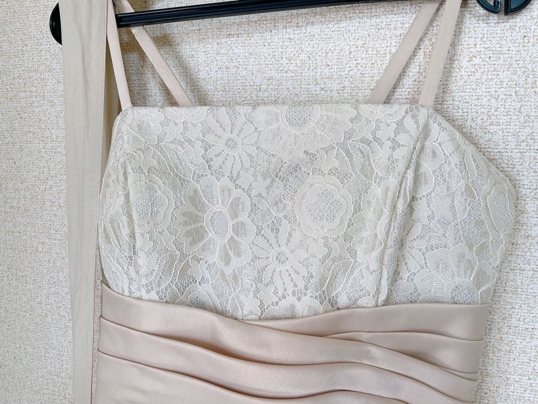 ANNABELLE シャンパンベージュ　ロングドレス　未使用　147cm程度向け