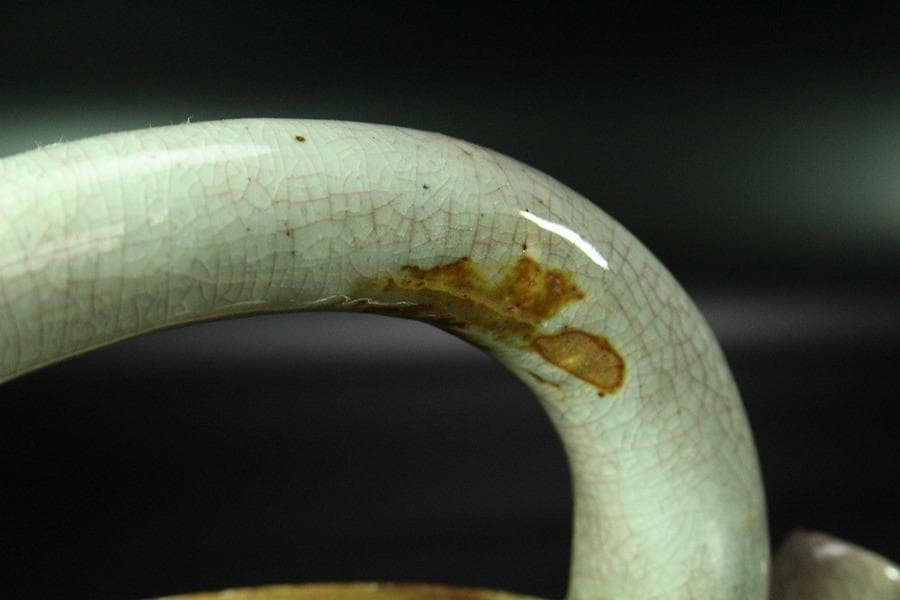 茶道具 九世 坂高麗左衛門 富士型 湯沸 萩焼 名門 窯元 共箱 K-XA867