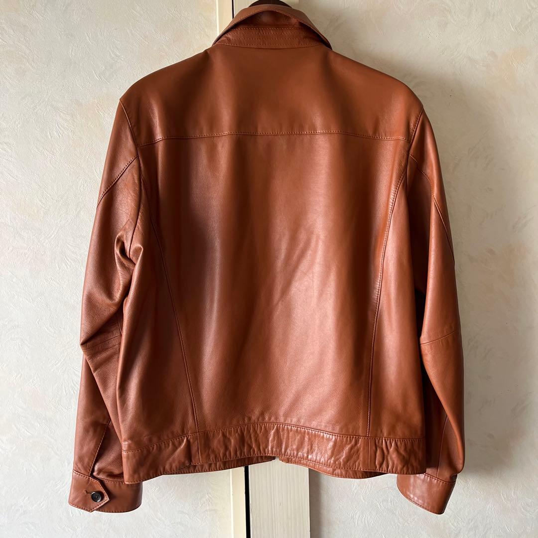 PAUL STUART ポールスチュアート レザージャケット メンズ 48