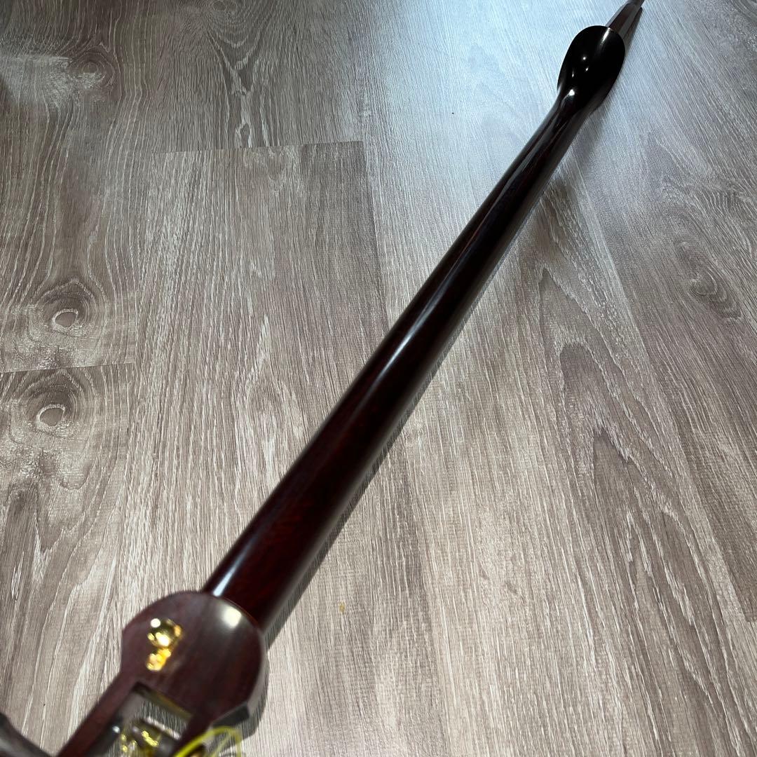 大阪唐木伝統工芸品　紅木　三味線　ケースつき