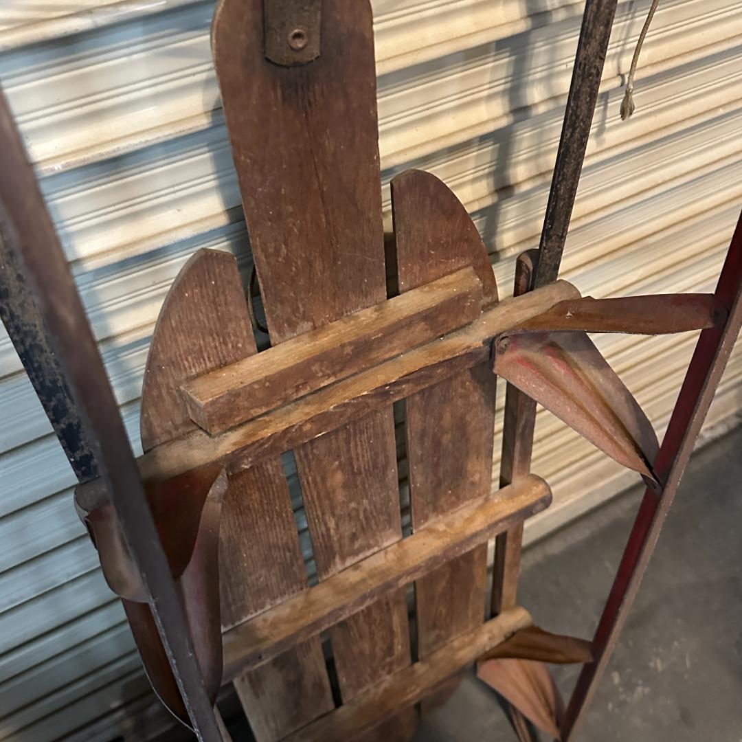 ヴィンテージ 木製 ソリ「SPEEDAWAY」アメリカ製 レトロ 店舗什器