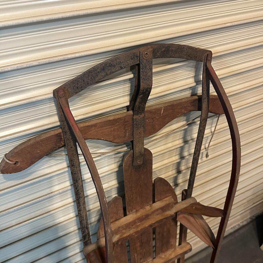 ヴィンテージ 木製 ソリ「SPEEDAWAY」アメリカ製 レトロ 店舗什器