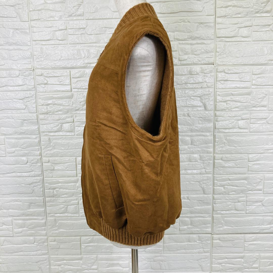 Evseg（エヴセグ）キャメルウール100% ベスト　LL