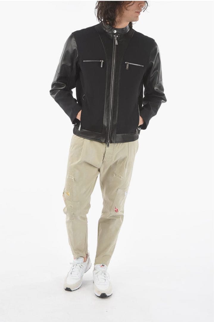 定価万 22SS新作・極美品DOUBLE LAYERED HYBRIDサイズ48