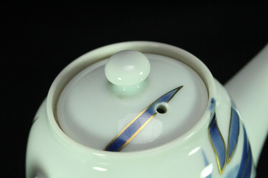 注瓶 碗 揃 金彩竹紋 杯 十二客 シロップ呑 共箱(K-RC958)