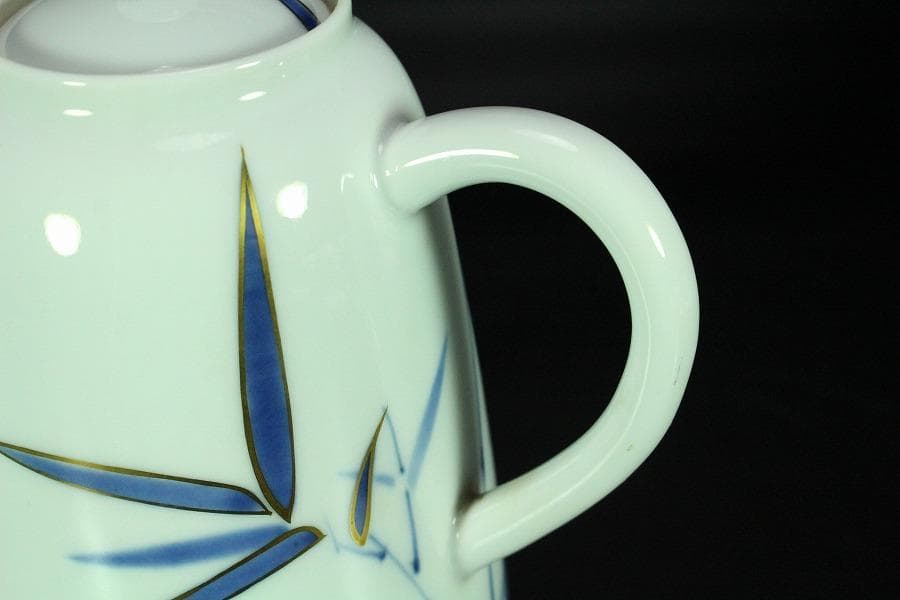 注瓶 碗 揃 金彩竹紋 杯 十二客 シロップ呑 共箱(K-RC958)