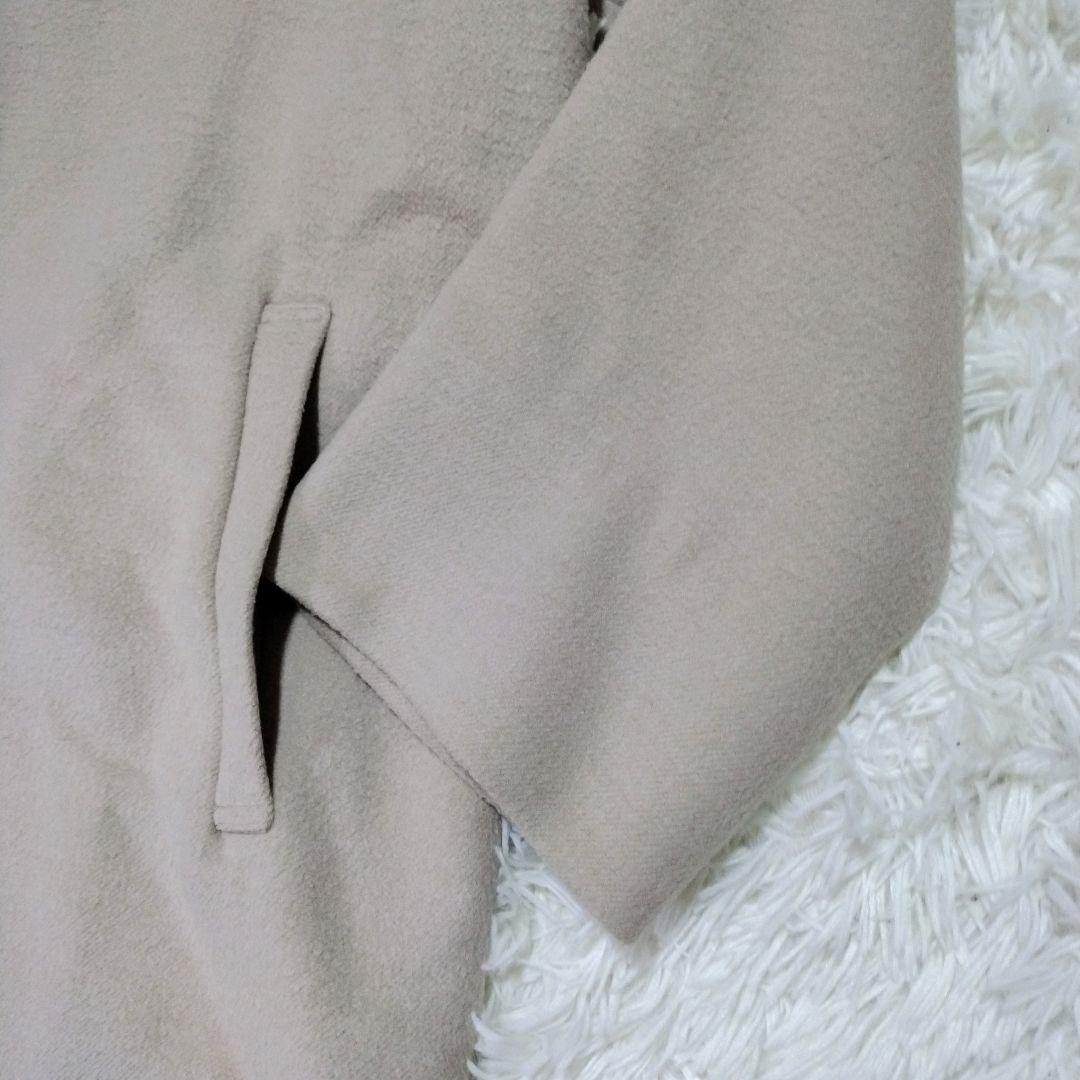 P0267【Leilian】チェスターコート（17号）ベージュ 大きいサイズ