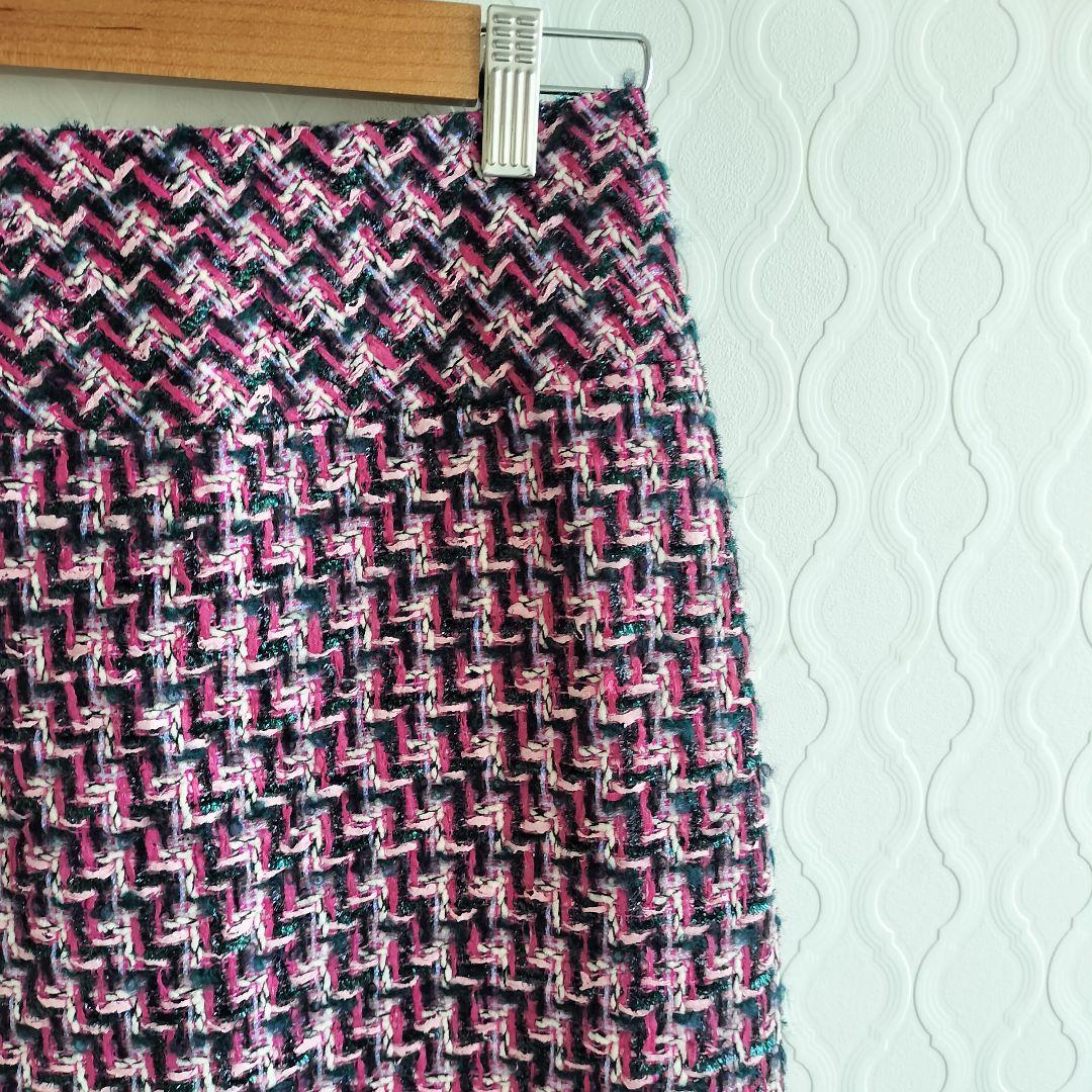 ✨ANAYI✨アナイ LINTON 定価5万 ファンシーツイード スカートピンク