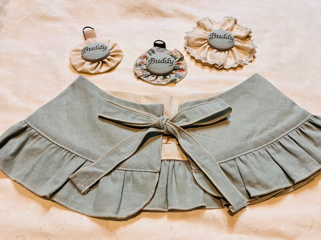 大型犬用　⭐︎フリルスタイ⭐︎リバーシブル