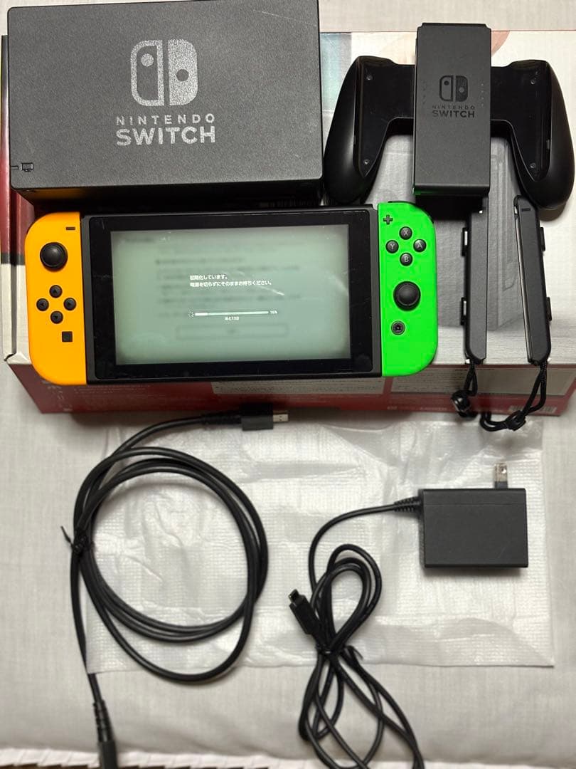 Nintendo Switch ネオンオレンジ/ネオングリーン Joy-Con