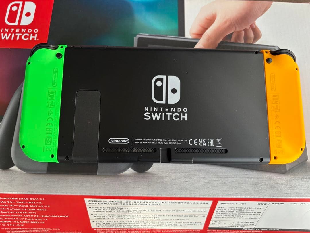 Nintendo Switch ネオンオレンジ/ネオングリーン Joy-Con