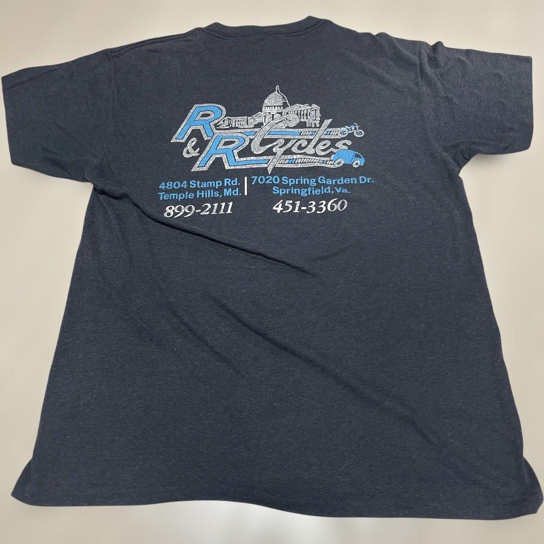 Used 80s ハーレー3DEMBLEM good TシャツXL/フェード